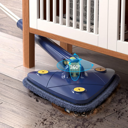 Cleaner Pro° TriangleMop: Lang Stiel Verstellbar Dreieck 360 Reinigung Mopp