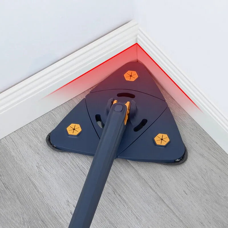 Cleaner Pro° TriangleMop: Lang Stiel Verstellbar Dreieck 360 Reinigung Mopp