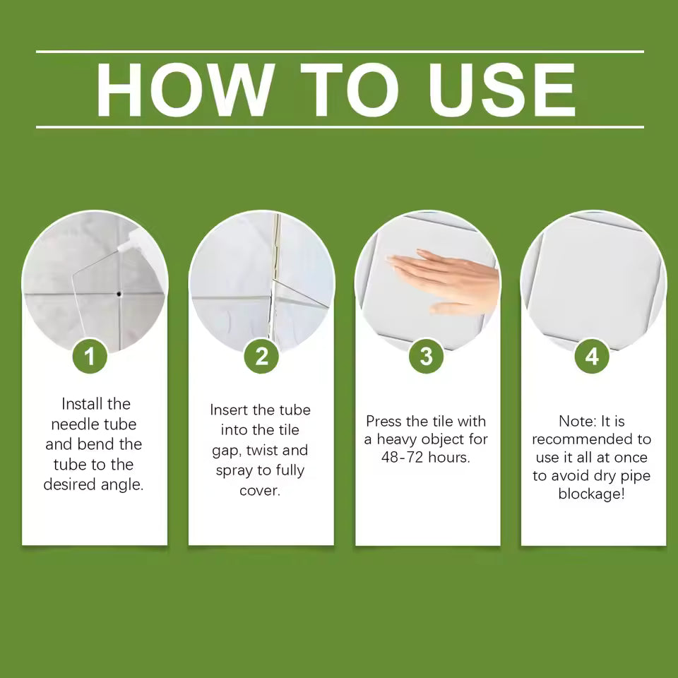 TileGlue: Langlebig Wasserfester Kleber Für Bodenfliesen Reparaturen