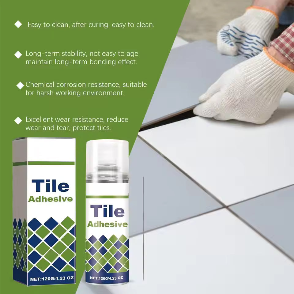 TileGlue: Langlebig Wasserfester Kleber Für Bodenfliesen Reparaturen