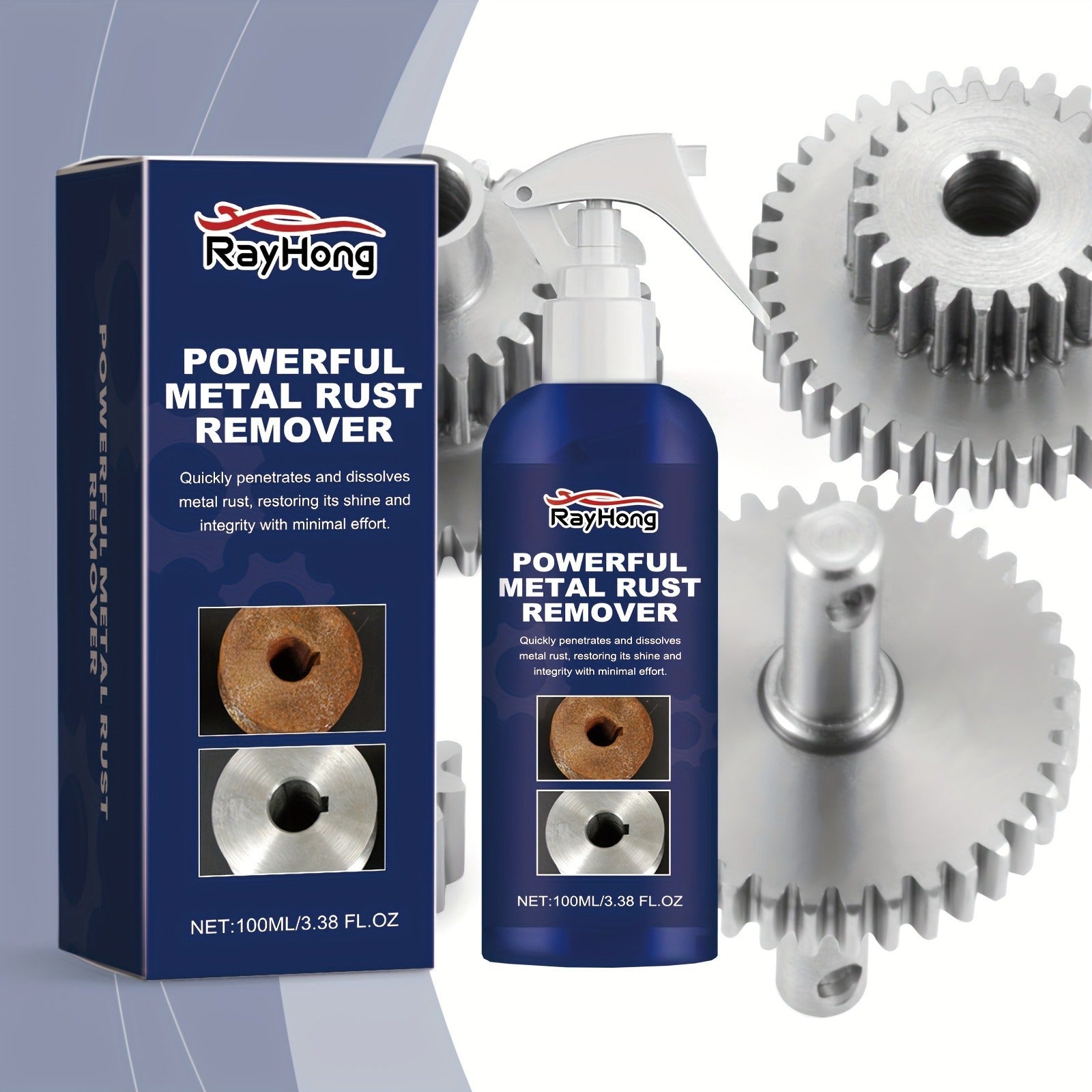 RustRemover 1+1 GRATIS: Leistungsstarker Einfach Anzuwendender Metall- Rost- Entferner