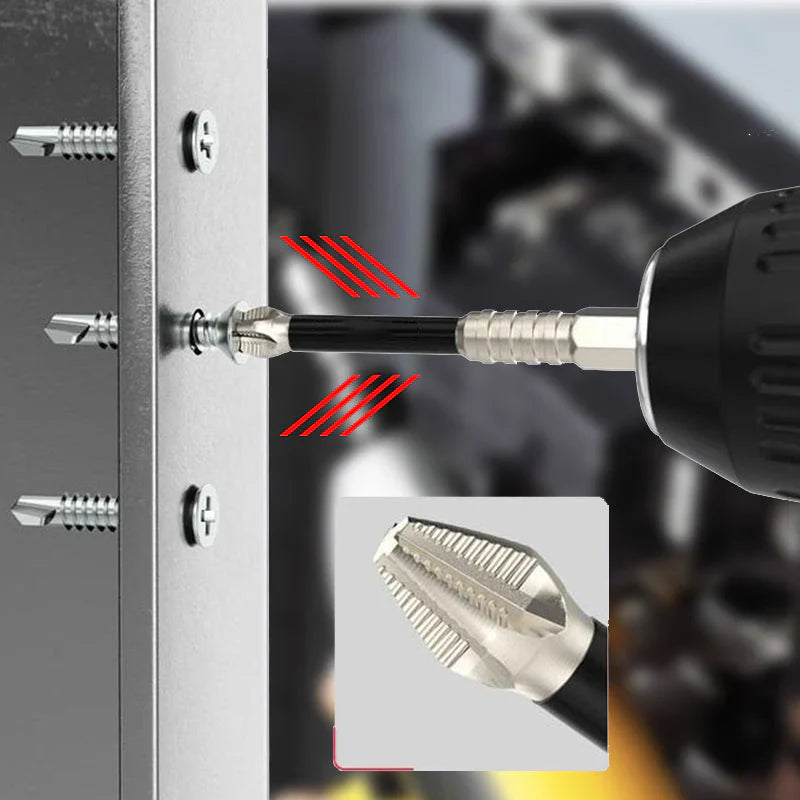 PowerBit – Leistungsstarkes, Hochmagnetisches Schraubendreher-Bohrer-Bit-Set