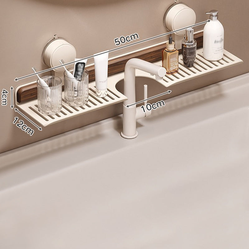 GlideHold® BathroomRack: Modernes Absaugung Badezimmer Regal Mit U-Nut Design