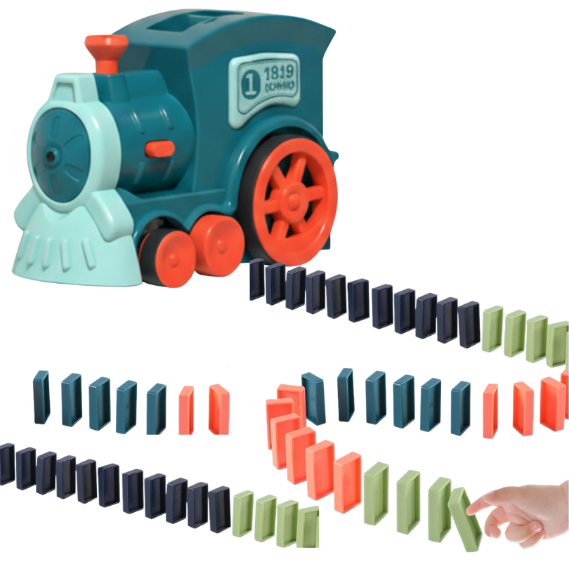 Kletshuts™ DominoTrain - Automatisch Domino Legen Eisenbahn Set